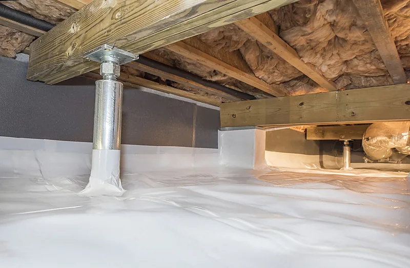 Crawl space encapsulation liner
